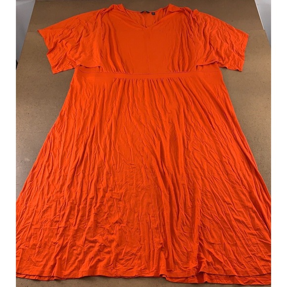 G by Giuliana Dresses & Skirts - G by Giuliana Women's Size 5XP Orange 3/4 Sleeve EcoLuxe Knit Maxi Dress New